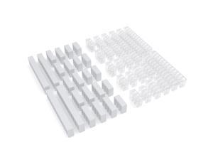 Asiahorse White & Transparent White cable combs for psu cable,extension cable each color include 4 x motherboard 24pin(12+12),12 x GPU 8Pin(4+4), 8 x GPU 6Pin(3+3)