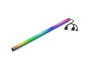 ASIAHORSE Acrylic ARGB LED Strip for PC With 5V 3-pin ARGB LED and 4-pin Header, Compatible with Aura SYNC, Gigabyte RGB Fusion, MSI Mystic Light Sync(410 MM) ASIAHORSE Acrylic ARGB LED Strip for PC With 5V 3-pin ARGB LED and 4-pin Header, Compatible with Aura SYNC, Gigabyte RGB Fusion, MSI Mystic Light Sync(410 MM)