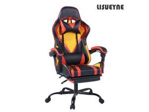 Gaming Office High Back Computer Leather Desk Mesh Ergonomic 180 Degrees Adjustable Swivel Task Chair with Headrest and Lumbar Support