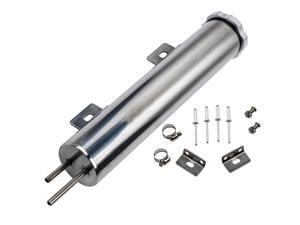 2x10'' 14oz Stainless Steel Polished Radiator Overflow Tank w/Mount Universal 2x10'' 14oz Stainless Steel Polished Radiator Overflow Tank w/Mount Universal