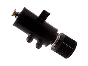 10AN Oil Catch Can Tank W/ Breather Filter Baffled Polished Aluminum 750ml 10AN Oil Catch Can Tank W/ Breather Filter Baffled Polished Aluminum 750ml