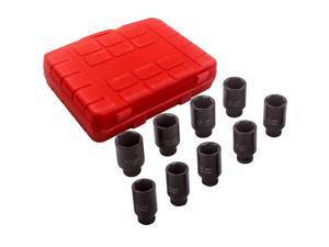 6 Sided Deep Impact Socket Set Axle Hub Nut Socket 1/2" Drive 29-38mm 32 33 34 6 Sided Deep Impact Socket Set Axle Hub Nut Socket 1/2" Drive 29-38mm 32 33 34