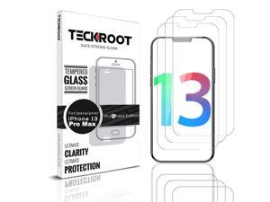 Teckroot iPhone 13 Pro Max Screen Protector  Tempered Glass Full Coverage Screen Guard  Scratch Resistant Edge Protection for Apple iPhone 13 Pro Max  3 Pack