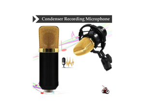 Megadream® Professional 3.5mm Condenser Sound Recording Microphone with Free Shock Mount Ideal for Radio Broadcasting Studio, Speech, Voice-Over Sound Studio, Recording and so on (Black) Megadream® Professional 3.5mm Condenser Sound Recording Microphone with Free Shock Mount Ideal for Radio Broadcasting Studio, Speech, Voice-Over Sound Studio, Recording and so on (Black)