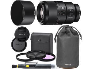 Sony FE 90mm f/2.8 Macro G OSS Lens with Sony Lens Pouch, UV Filter, Circular Polarizing Filter, Fluorescent Day Filter, Sony Lens Hood, Front & Rear Caps - International Version