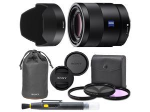 Sony Sonnar T FE 55mm f/1.8 ZA Lens SEL55F18Z Mirrorless Camera Prime Lens 55mm f1.8 with AOM Pro Bundle International Version