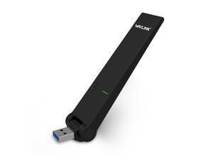 Wavlink AC 1300Mbps USB 3.0 WiFi Adapter, 5GHz + 2.4GHz WiFi Dongle with WPS Function for Desktop/Laptop, Supports Windows XP / 7 / 8 / 8.1/10, Mac OS