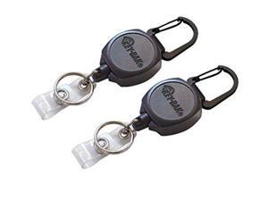 Key-Bak Sidekick Professional Heavy Duty Self Retracting ID Badge / Key Reel with Retractable Kevlar Cord, 24" Black (2 Pack) Key-Bak Sidekick Professional Heavy Duty Self Retracting ID Badge / Key Reel with Retractable Kevlar Cord, 24" Black (2 Pack)