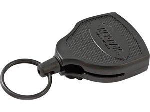 Key-Bak SUPER48 SD 13oz. Locking Retractable Key Holder, 36" Kevlar Cord, Black Polycarbonate Case, Steel Belt Clip, Oversized Split Ring Key-Bak SUPER48 SD 13oz. Locking Retractable Key Holder, 36" Kevlar Cord, Black Polycarbonate Case, Steel Belt Clip, Oversized Split Ring