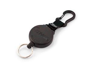 Key-Bak SECURIT XD Retractable Key Holder, 28" Kevlar Cord, 20 oz. Retraction, Durable Polycarbonate Case, Zinc Alloy Carabiner, Split Ring, Black Key-Bak SECURIT XD Retractable Key Holder, 28" Kevlar Cord, 20 oz. Retraction, Durable Polycarbonate Case, Zinc Alloy Carabiner, Split Ring, Black