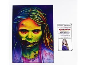 The Walking Dead Addy Miller As Teddy Bear Girl Autographed Art Print The Walking Dead Addy Miller As Teddy Bear Girl Autographed Art Print