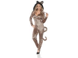 Leopard Jumpsuit Adult Costume M