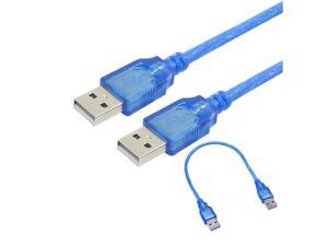 Cables High Speed Printer Cable 1.5m 3m 5m 10m USB 2.0 A Male to B Male Printer Cable Dual Shielding Crystal Blue Color Cable Length: 0.5m