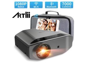 1080P Projector Artlii Energon 2 LED 4K Supported 7000 Lumens Realistic Natural Color Reproduction WiFi Bluetooth Home Theater Projector 300" Display HDMI iPhone Android 1080P Projector Artlii Energon 2 LED 4K Supported 7000 Lumens Realistic Natural Color Reproduction WiFi Bluetooth Home Theater Projector 300" Display HDMI iPhone Android