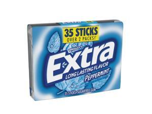 WRIGLEYS EXTRA PEPPERMINT CHEWING GUM SUGAR FREE STICK RP 35 CT - 0022000020361 WRIGLEYS EXTRA PEPPERMINT CHEWING GUM SUGAR FREE STICK RP 35 CT - 0022000020361