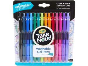 Crayola Medium Point Washable Gel Pens Set, School and Adult Coloring Supplies, 14 Count Crayola Medium Point Washable Gel Pens Set, School and Adult Coloring Supplies, 14 Count