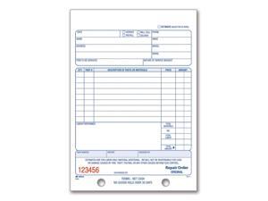 Adams Repair Order Book, 5.56 x 8.44 Inches, White, 2-Part, 50 Sheets (D5084)