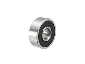 S606-2RS Stainless Steel Ball Bearing 6x17x6mm Double Sealed 606RS Bearings 1-Pack