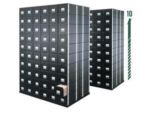 Bankers Box® Staxonsteel® Storage Drawers, Letter, 24"D x 12"W x 10½"H, 60% Recycled, Black, Pack Of 6 Bankers Box® Staxonsteel® Storage Drawers, Letter, 24"D x 12"W x 10½"H, 60% Recycled, Black, Pack Of 6