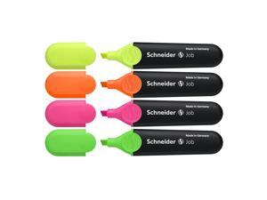 Job Highlighter, Chisel Tip, 1 To 5mm, 4/PK, Multi STW01500 Job Highlighter, Chisel Tip, 1 To 5mm, 4/PK, Multi STW01500