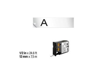 DYMO® XTL™ All-Purpose Vinyl Label Cartridge, 1868751, 1/2" x 23' Roll, Black/White