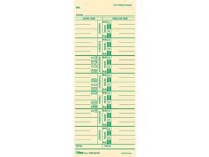 Tops Time Card for Acroprint/IBM/Lathem/Simplex Weekly 3 1/2 x 9 100/Pack 12593 Tops Time Card for Acroprint/IBM/Lathem/Simplex Weekly 3 1/2 x 9 100/Pack 12593