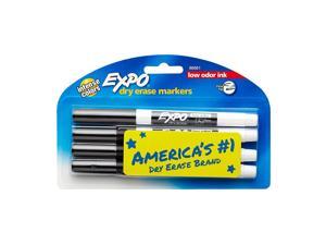 Expo Dry Erase Markers Fine Point Black 4/Pack (86661) 764952
