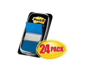 Post-it® Flags, 1" x 1 -11/16", Blue, 50 Flags Per Pad, Pack Of 24 Pads Post-it® Flags, 1" x 1 -11/16", Blue, 50 Flags Per Pad, Pack Of 24 Pads