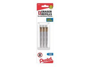 Pentel® Eraser Refills For Mechanical Pencils, White, Pack Of 12 Pentel® Eraser Refills For Mechanical Pencils, White, Pack Of 12