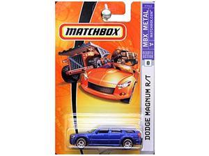 blue dodge magnum r/t matchbox 1:64 scale collectible die cast metal toy car model #8