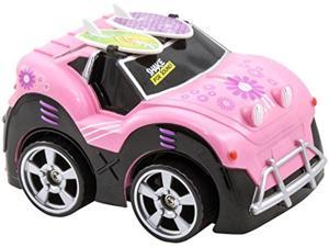 Kid Galaxy Soft Body Friction Power Baja Buggy Car w/ Doll Figure Pink/Blue 