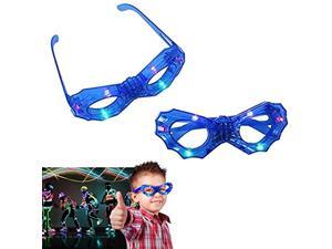 Boy's Sound Activated Light Up Flashing Fancy Dress Glasses Kids Party Fun Toy 
