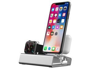 aluminum charging stand for apple watch and iphone charing station for apple products 3 in 1 docking holder iwatch charger stan