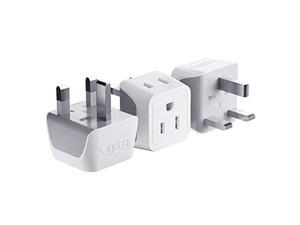 uk, hong kong, ireland travel adapter plug by ceptics - usa input - type g - safe grounded perfect for cell phones, laptops, ca uk, hong kong, ireland travel adapter plug by ceptics - usa input - type g - safe grounded perfect for cell phones, laptops, ca