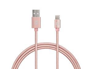 ihome lightning cable for 8 pin lightning devices - rose gold - 6'