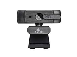 yeyian webcam yaw-041620 widok series 2000, 1080p autofocus camera dual stereo microphones and privacy cover