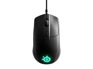 steelseries rival 3 - gaming mouse - 8,500 cpi truemove core optical sensor - 6 programmable buttons - split trigger buttons