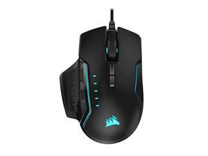 corsair glaive pro rgb, optical gaming mouse (18,000 dpi optical sensor, interchangeable grips, 3-zone rgb multi-colour backlig corsair glaive pro rgb, optical gaming mouse (18,000 dpi optical sensor, interchangeable grips, 3-zone rgb multi-colour backlig