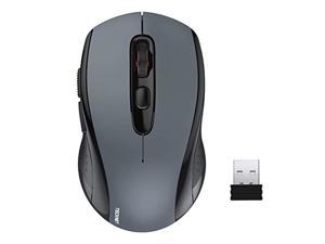 wireless mouse tecknet 2.4g silent laptop mouse with usb receiver portable computer mice for notebook, pc, laptop, computer, 18