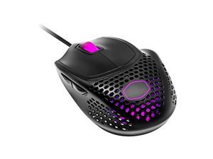 cooler master mm720 black matte lightweight gaming mouse with ultraweave cable, 16000 dpi optical sensor, rgb and unique claw g