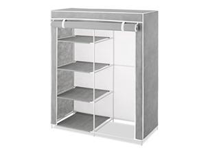 whitmor 6091-7151 compact clothes closet, grey