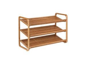 honey-can-do sho-01599 bamboo 3-tier shoe shelf honey-can-do sho-01599 bamboo 3-tier shoe shelf