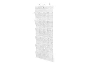 honey-can-do sft-01242 24 pocket over-door shoe organizer, pol, white honey-can-do sft-01242 24 pocket over-door shoe organizer, pol, white