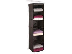 richards homewares expressive 6 shelf sweater organizer - black richards homewares expressive 6 shelf sweater organizer - black