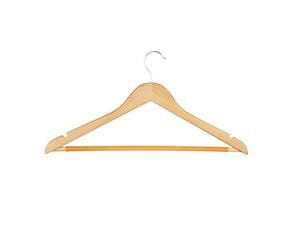 honey-can-do hng-01366 maple wood suit hanger with dress notches and pvc sleeve, 10-pack honey-can-do hng-01366 maple wood suit hanger with dress notches and pvc sleeve, 10-pack