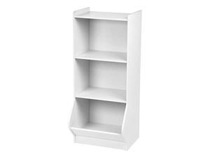 iris usa ksb-3wht 3-tier storage organizer shelf with foot board, 3 shelves, white iris usa ksb-3wht 3-tier storage organizer shelf with foot board, 3 shelves, white