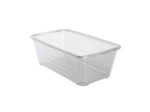 life story durable 5.7-liter clear shoe & closet storage box container (24 pack) life story durable 5.7-liter clear shoe & closet storage box container (24 pack)