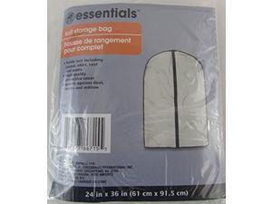 essentials suit storage garment bag (24 in. x 36 in.) travel storage