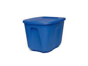 homz plastic storage tote with lid, 10 gallon, blue, stackable, 5-pack homz plastic storage tote with lid, 10 gallon, blue, stackable, 5-pack