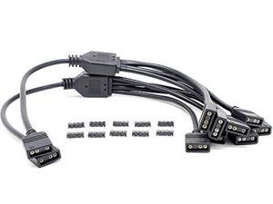 micro connectors addressable rgb 1 to 4 splitter cable - 30cm/ 2 pack (f04-04argb30-2p) micro connectors addressable rgb 1 to 4 splitter cable - 30cm/ 2 pack (f04-04argb30-2p)